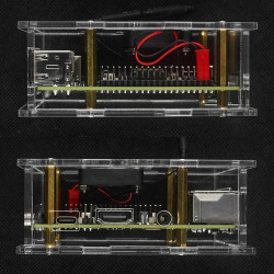 Acrylic Case Compatible for Orange Pi 3B V2.1  Orange Pi 4A with Cooling Fan